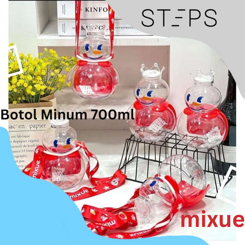 Tempat Botol Minum Mixue Tumbler 700ml Dengan Tali Mixue Botol Minum Tumbler Mixue Viral