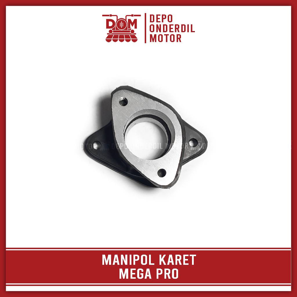 Manipol MEGAPRO (PSP) Insulator Karet Manifold Intake Leher Karbu Karburator HONDA MEGA PRO OLD HIU