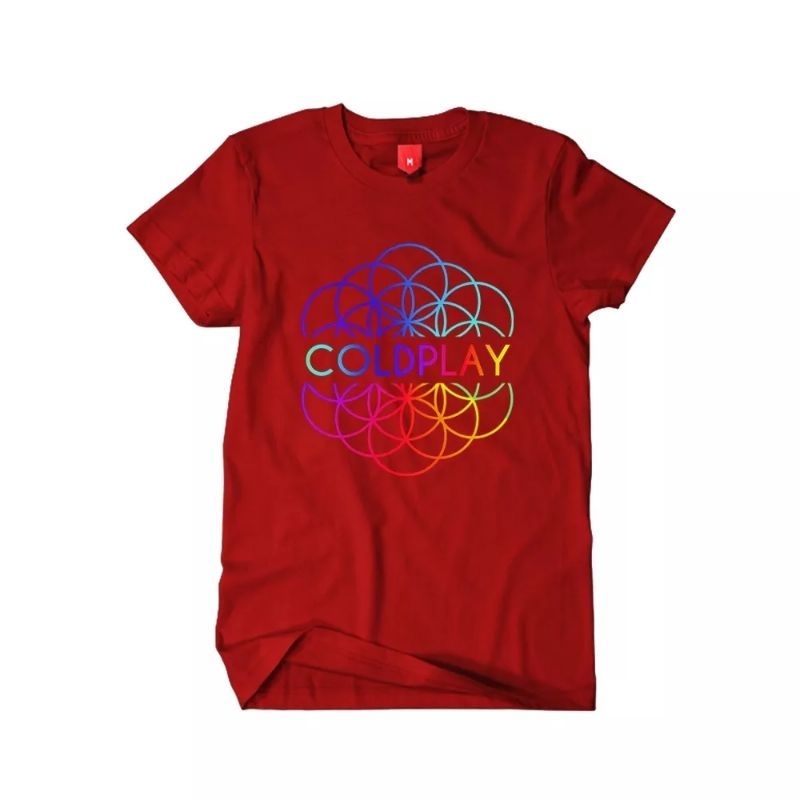 COLDPLAY TOUR Baju Kaos Distro Premium Pria Wanita