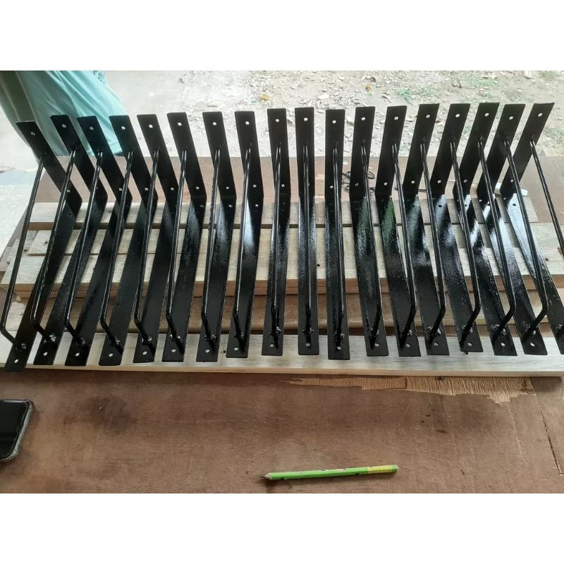 Rak Siku besi penyangga Breket siku besi penyangga ambalan rak dinding