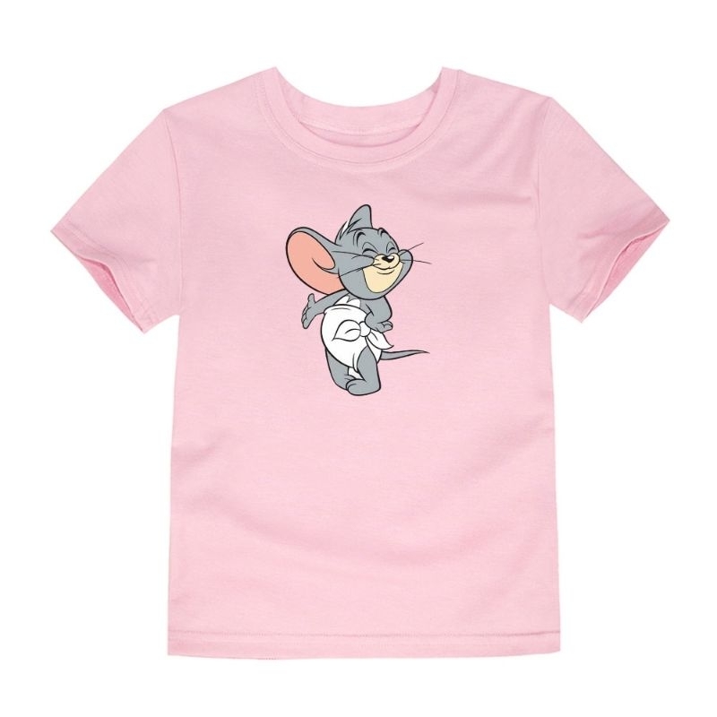 Kaos Anak Unisex Tom&amp;Jerry Cute Baju anak Atasan Oblong Anak Lengan Pendek 2-1Th Cod