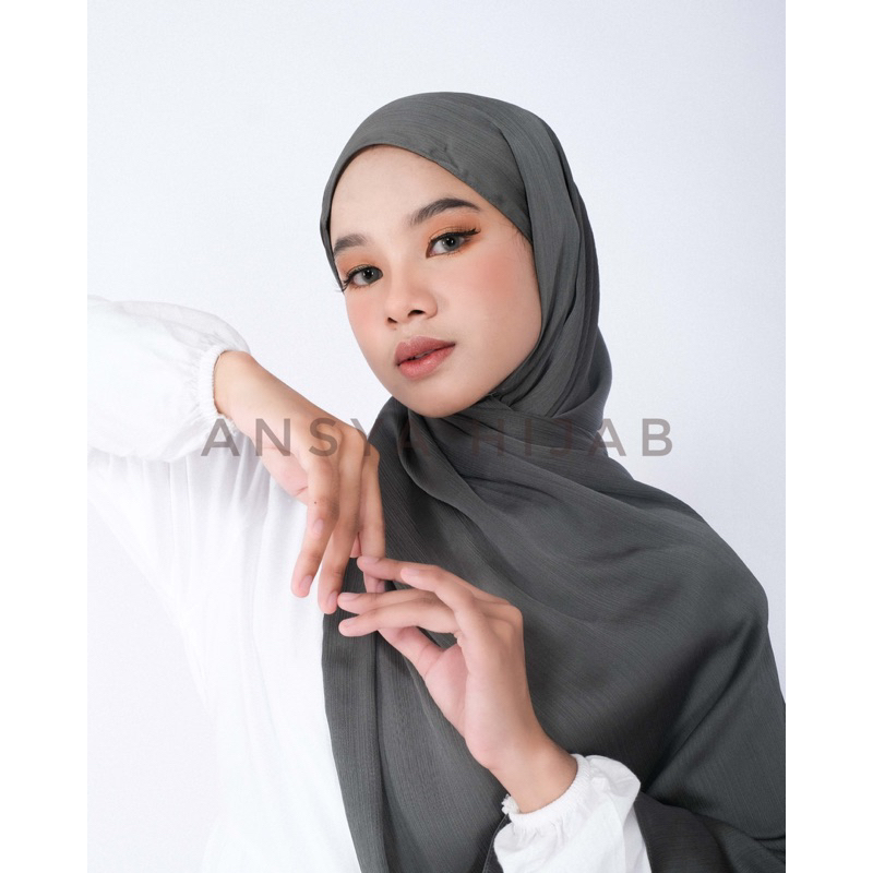 Pashmina Malay Silk Satin Texture Premium Shawl Rayya Silk