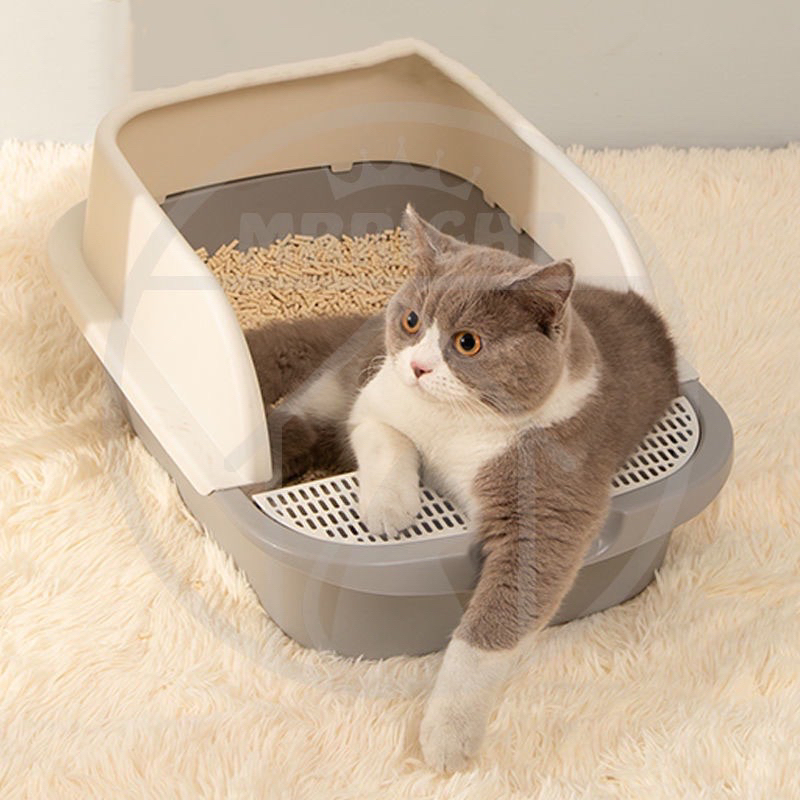 MR RIGHT cat litter box  Kucing Toilet litter box kucing besar  Pelatihan Toilet Hewan Peliharaan