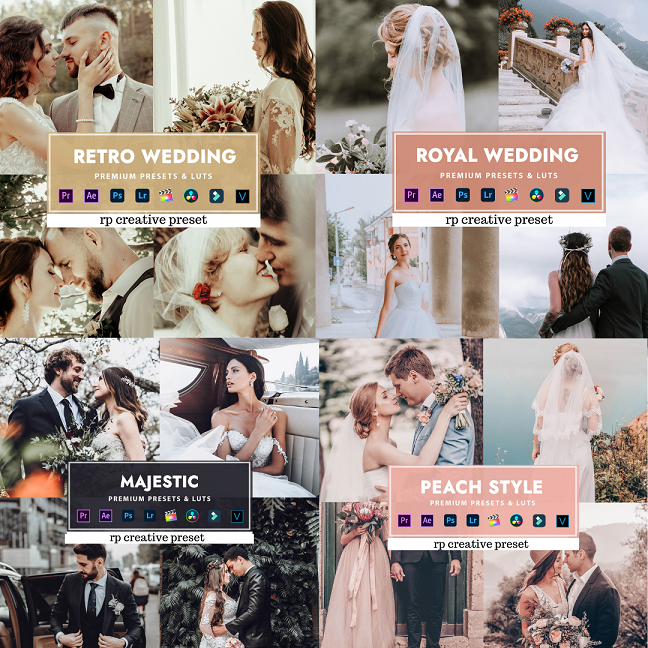 Paket 135 Preset Wedding Series Untuk Foto dan Video