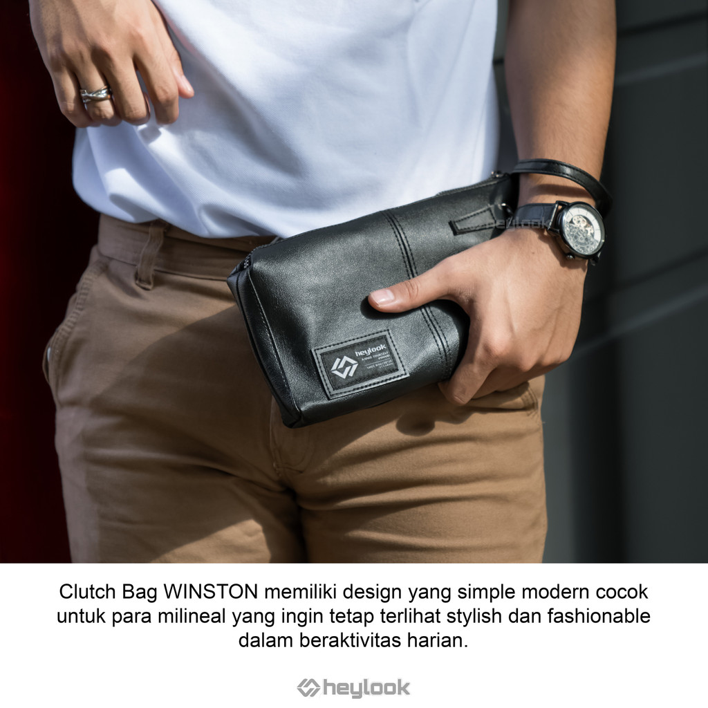 Clutch Bag Kulit Pria Wanita Tas Tangan Dompet Tas Pria Wanita Hand Bag Kulit Premium Leather Bag