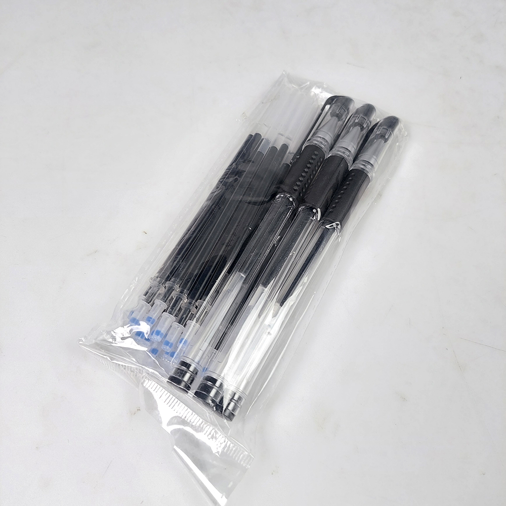 3 Pulpen Gel 0.5mm + 20 PCS Isi Ulang dengan Tinta Refill - Black