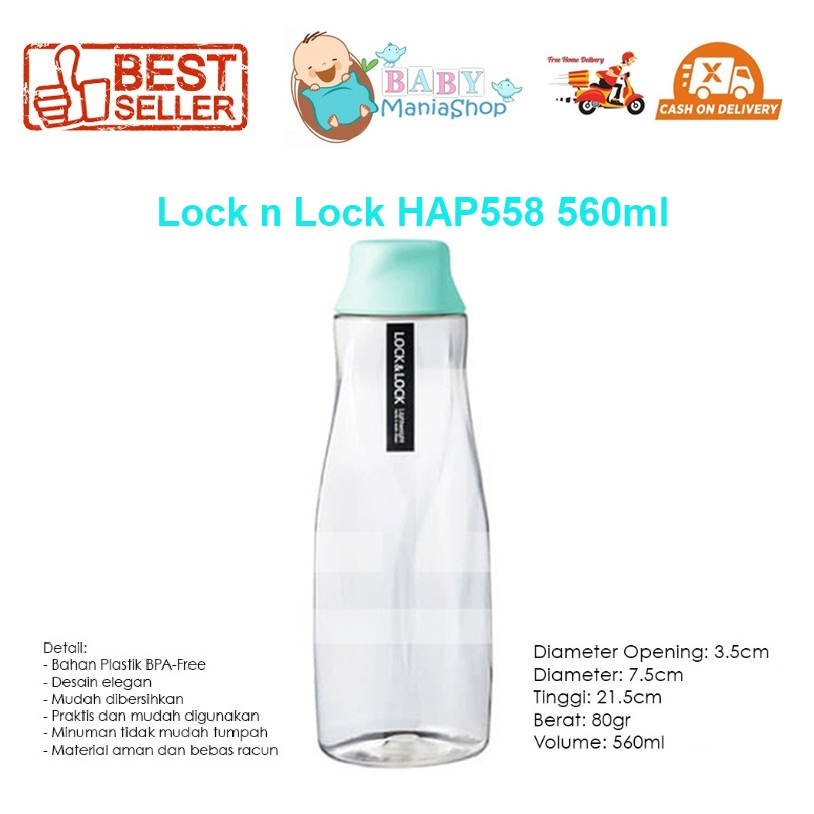 Lock and Lock Fridge Door Jug Chess Water Bottle Pet 1 dan 1.5 Liter