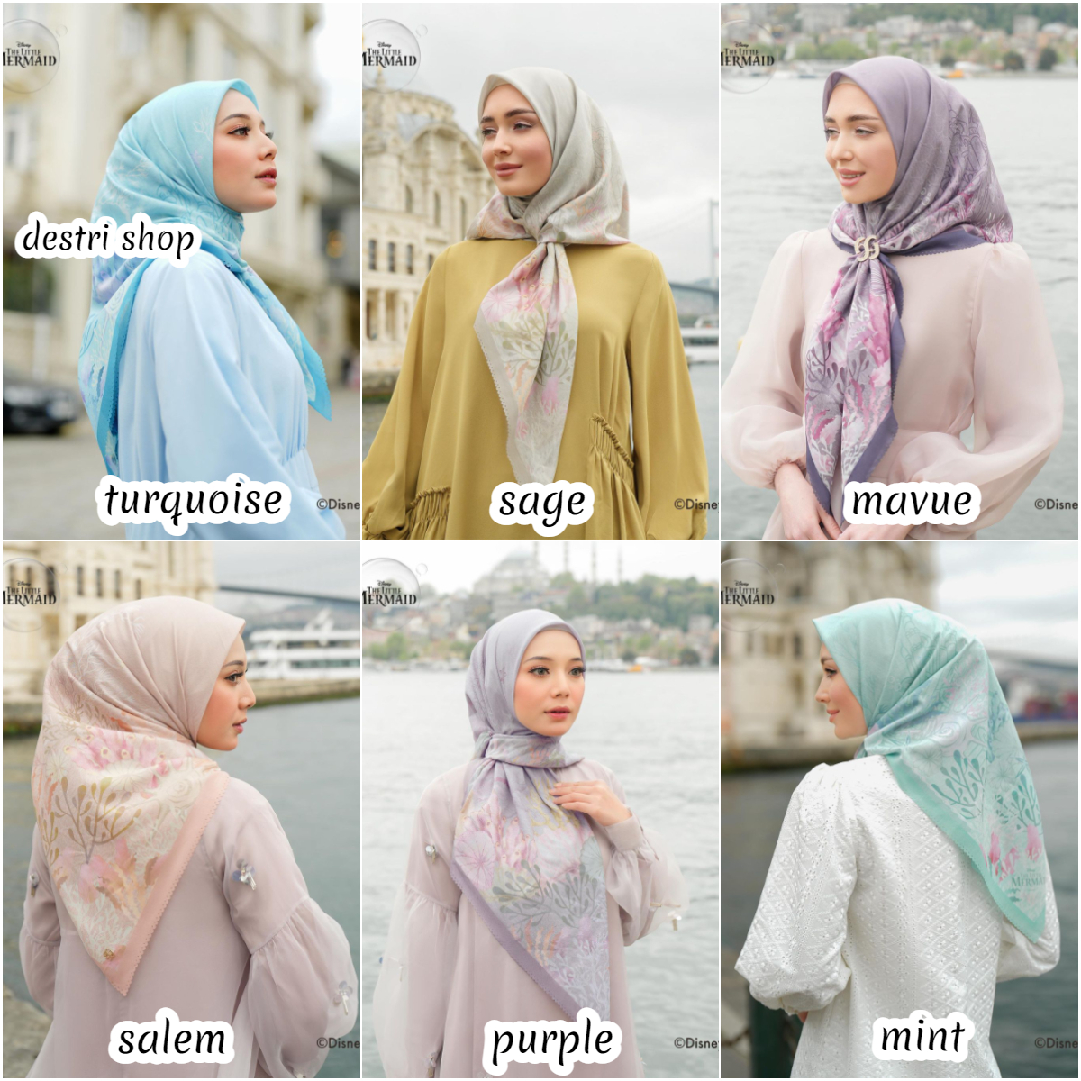 Mermaid Signature Scarves Geulis SALE