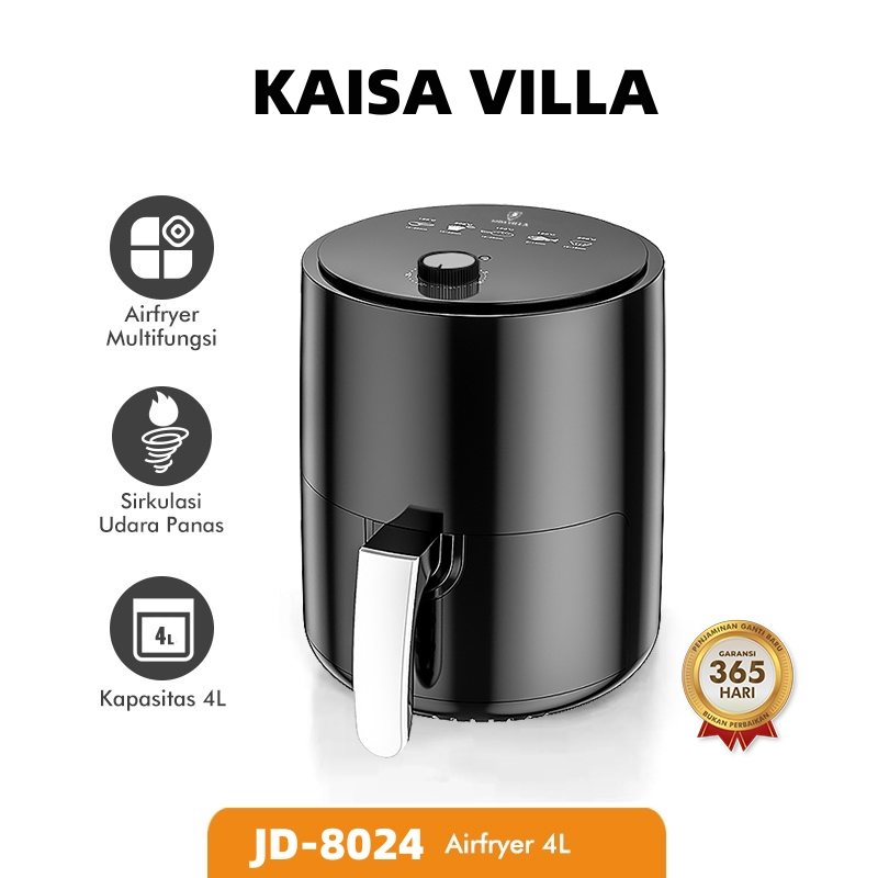 KaisaVilla Air Fryer Low Watt  4L 650W Penggorengan Tanpa Minyak