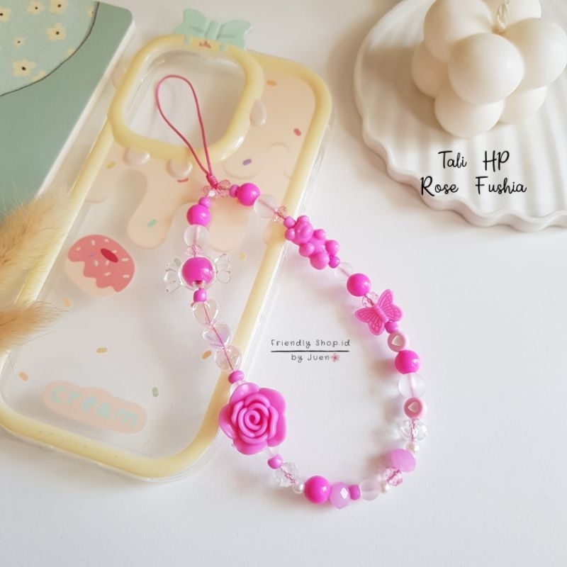 Gantungan Hp - Rose / Phone Strap / Tali Hp / Phone Charm / aksesories Hp