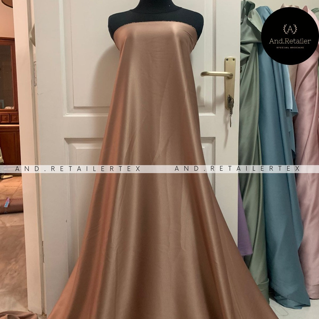 Kain Satin Velvet Premium Warna Milo Bahan Seragaman Bahan Furing Bisa Untuk Bckground Backdrop Foto Produk Estetik