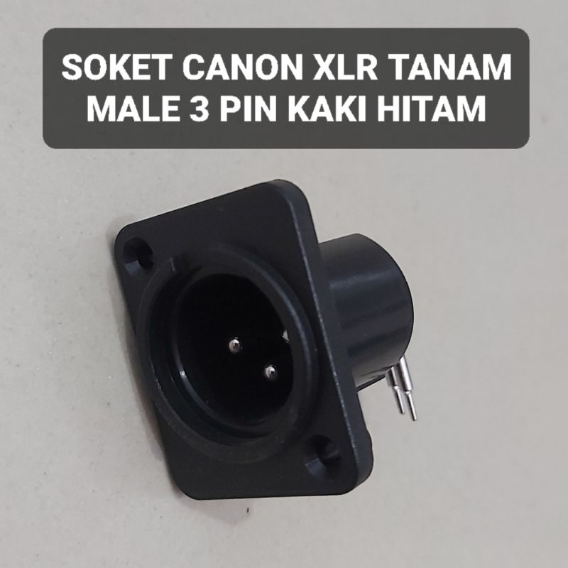 Soket XLR Tanam MALE 3 Pin Jantan Soket Canon Pcb