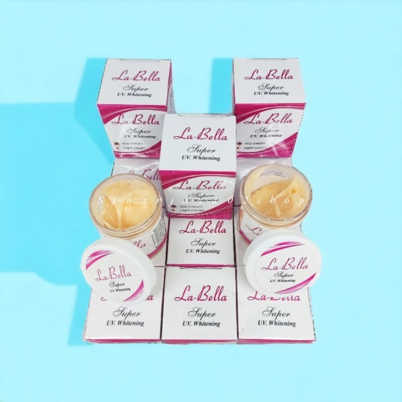 12 Pcs - Cream Labella Super 2 in 1 Whitening  LA bela Crem ORIGINAL