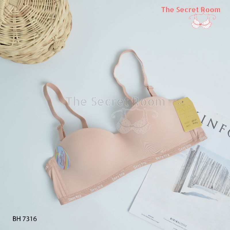 TALLY BRA BH 7316 I CUP B KECIL | SIZE 34 - 38 I BUSA TIPIS I ADA KAWAT I KAIT 3 I BAHAN SEMI SEAMLESS