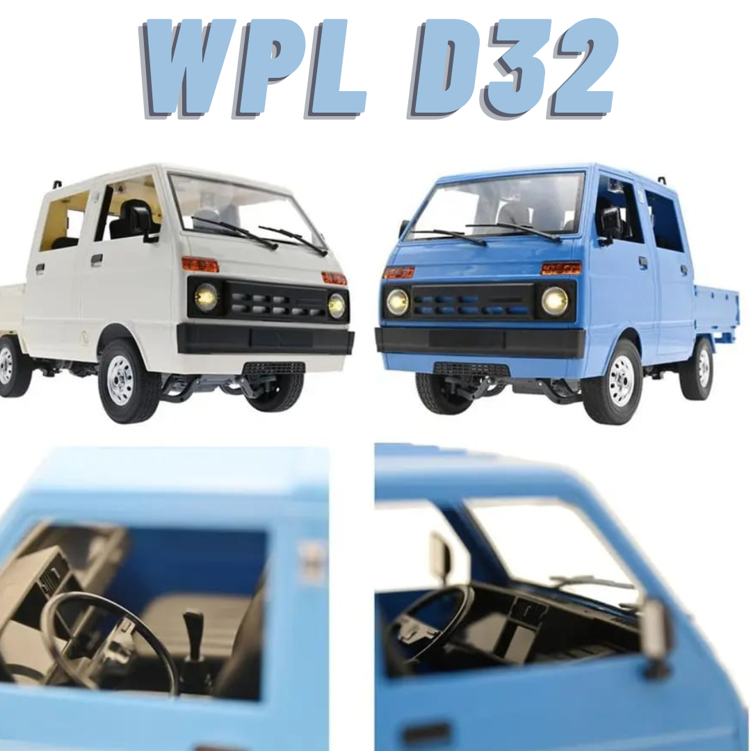 RC WPL D22 D32 RC Car Truk Mobil Daihatsu Hijet Double Kabin 1/10 RTR