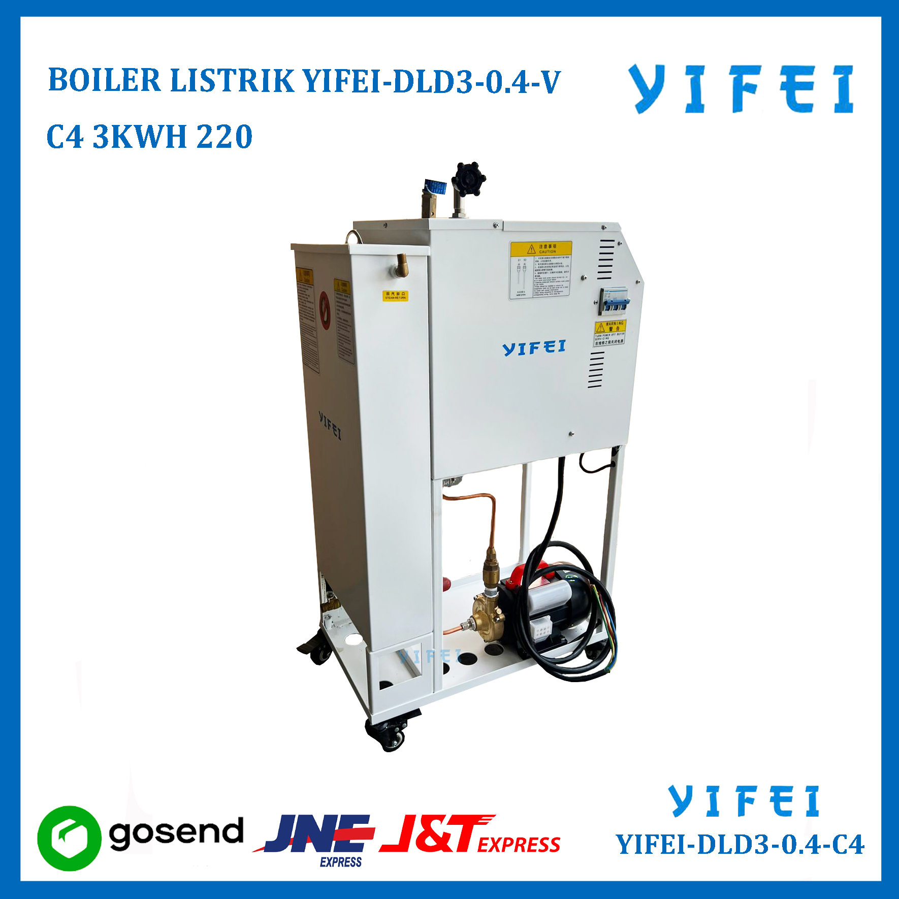 BOILER LISTRIK YIFEI-DLD3-0.4-C4 3KWH 220V