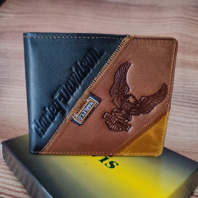 Dompet Lipat Kulit Asli | Dompet Kulit Pria Motif Press