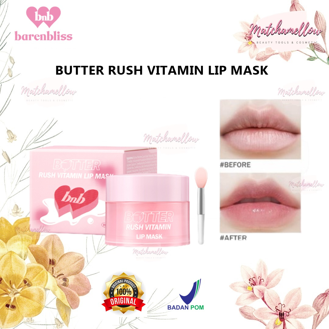 ❄️MATCHA❄️ BNB BARENBLISS BUTTER RUSH VITAMIN LIP MASK - MOISTURIZING LIP BALM