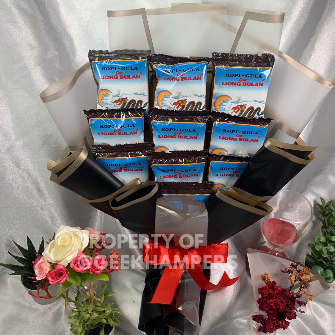 

Mini Buket Bouquet Bucket Kopi Liong Buket Murah Kado Hadiah Ulang Tahun Wisuda Sidang Kelulusan Snack Murah Banget