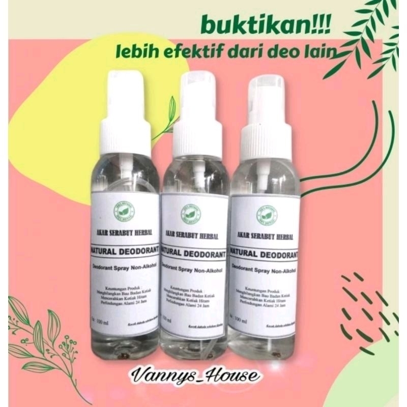 Promo Deodorant tawas spray 100% alami 100ml / natural deodoran tawas anti ketiak hitam isi 100ml gr