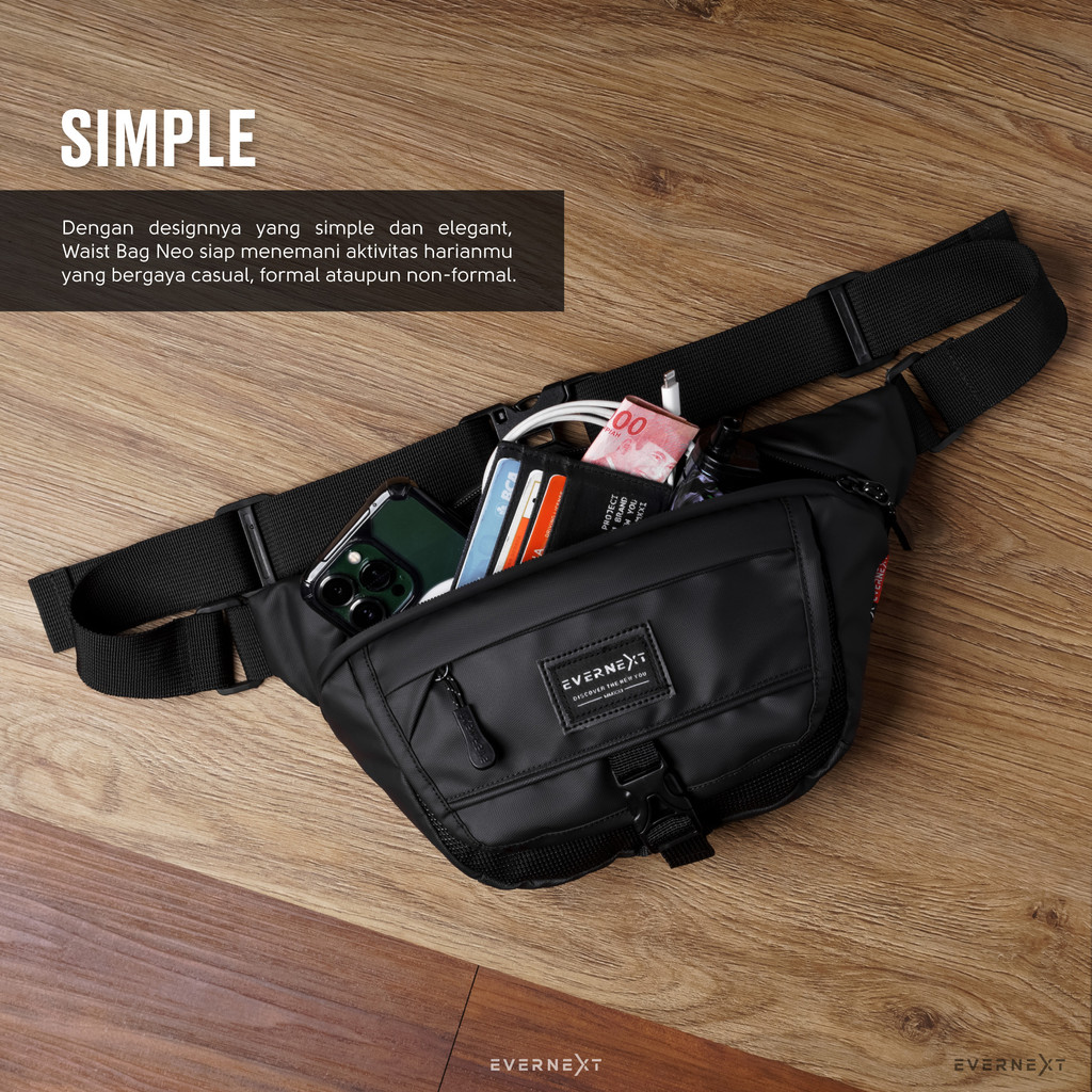 Waist Bag Waterproof Tas Selempang Pria Kasual Sling Bag WaistBag Selempang Pria Wanita Waterproof