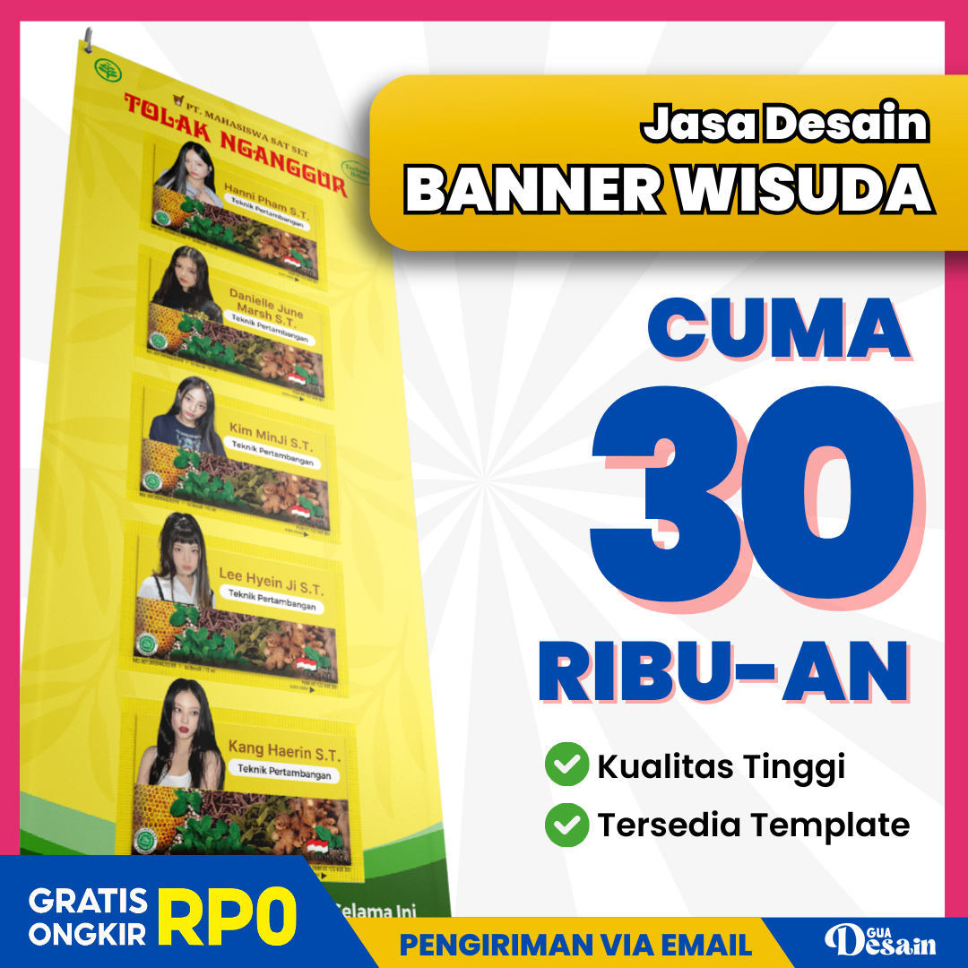 Custom Banner Wisuda | Banner Sidang Lucu | Banner Wedding, Olshop, Ulang Tahun