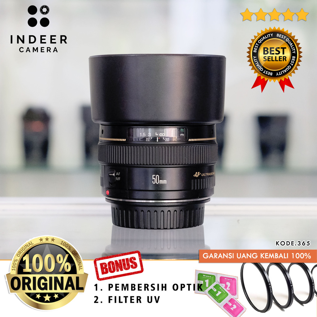 CANON 50MM F1.4 USM ULTRASONIC SECOND NORMAL ( GARANSI TOKO ) BEST QUALITY 100% ORYGINAL ✅ TERLARIS 