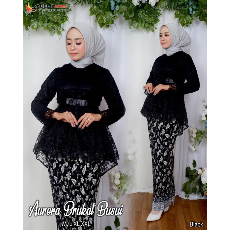 Setelan Kebaya Aurora Brukat Busui / Kebaya Wisuda / Kebaya Brukat / Kebaya Pesta / Kebaya Lamaran / Kebaya Busui