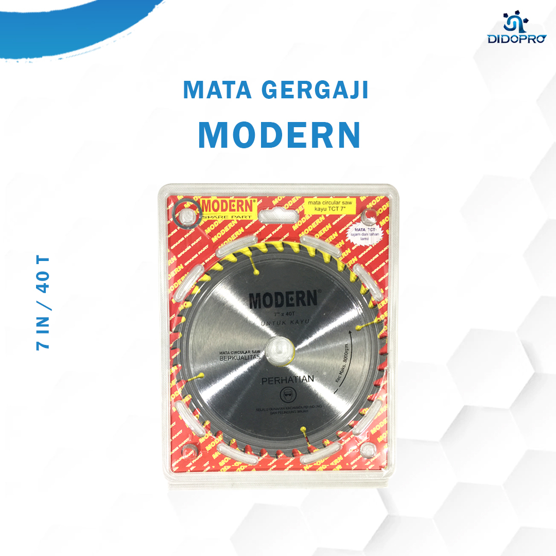 MATA CIRCULAR SAW KAYU TCT 7 INCH MODERN / MATA POTONG GERGAJI KAYU 7 INCH MODERN /MODERN SPARE PART