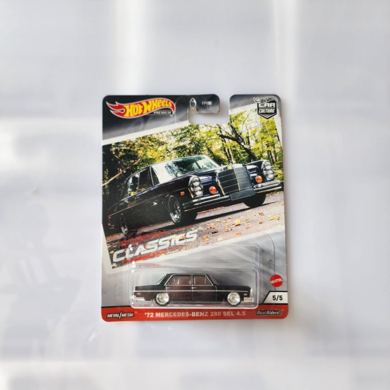 HOTWHEELSPREMIUMMODERN CLASSIC72 MERCEDES BENZ 280 SEL 4.5HITAM
