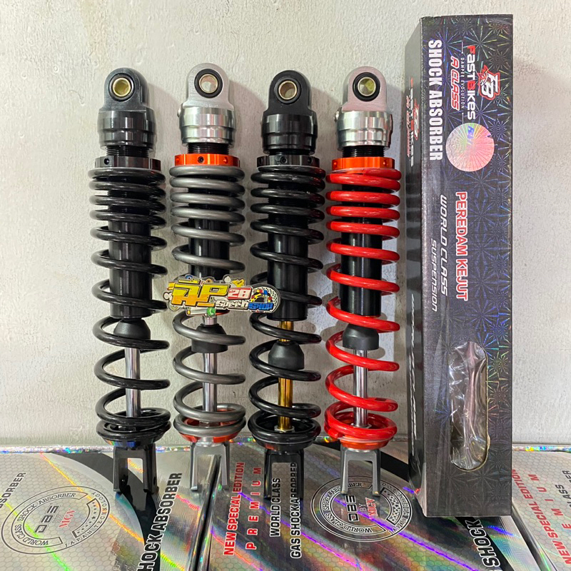 SHOCKBREAKER BELAKANG NON TABUNG MATIC SINGLE SHOCK MODEL RAZOR UKURAN 330 MM DAN 310 MM SOUL LEXI MIO XEON VARIO 110 BEAT SCOOPY GENIO SPACY FAZZIO MIO GEAR 125 MIO M3 MIO J MIO GT DLL