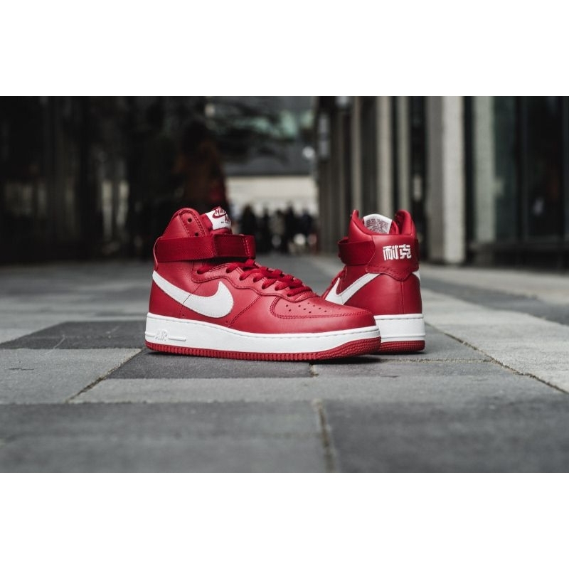 Sepatu Nike Air Force 1 AF1 Hi high Gym Red Nai-ke Original