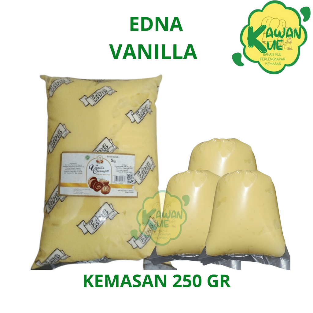 

EDNA SELAI FILING RASA VANILLA CREAM Kemasan TIMBANG 250gr