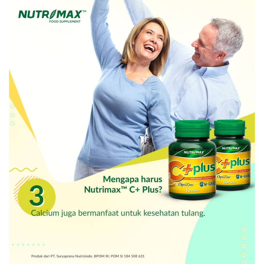 NUTRIMAX C+ PLUS | Imunitas Daya Tahan Tubuh Antioksidan Kesehatan Kulit Flu batuk