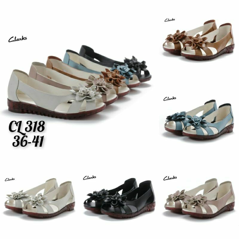 SEPATU WANITA CLARKS CL 318 7961 AY FLATSHOES WOMEN