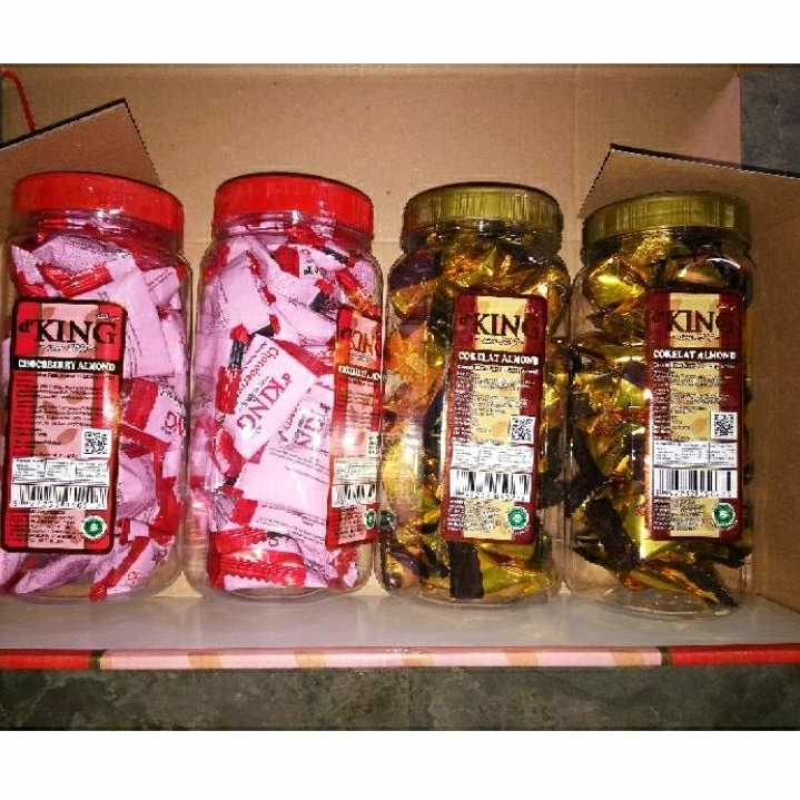 Gooku 28 Store Coklat Almond Dking 1 Dus Isi 4Toples
