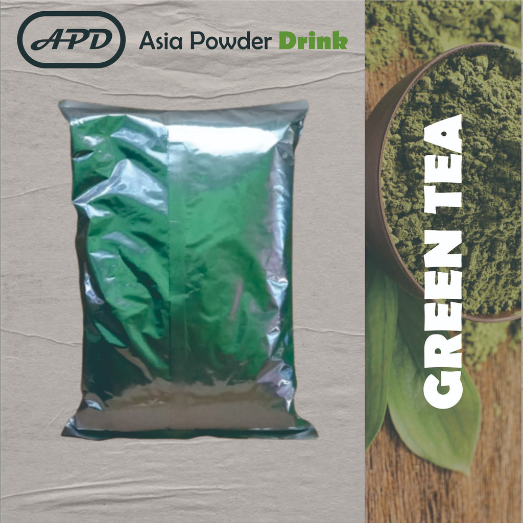 

PLAIN Bubuk Minuman Rasa Green Tea 1kg - APD | ASIA POWDER DRINK