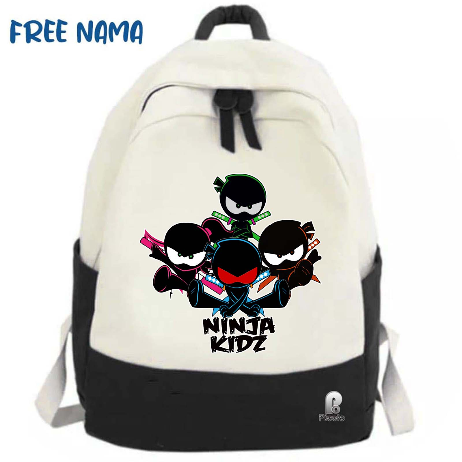 TAS RANSEL BACKPACK ANAK SEKOLAH MOTIF NINJA KIDZ UNISEX (FREE NAMA)