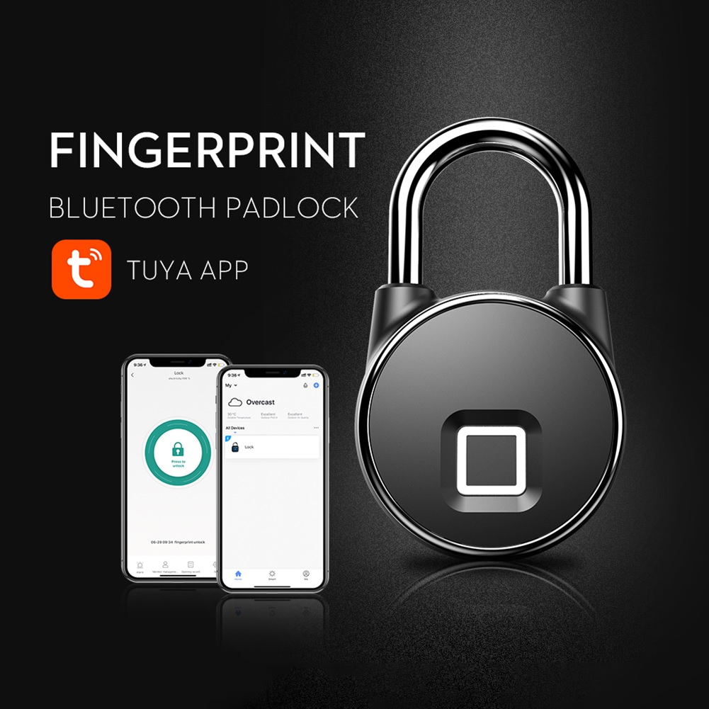 P22 - TUYA Smart Keyless APP Bluetooth Fingerprint Anti-Theft Padlock