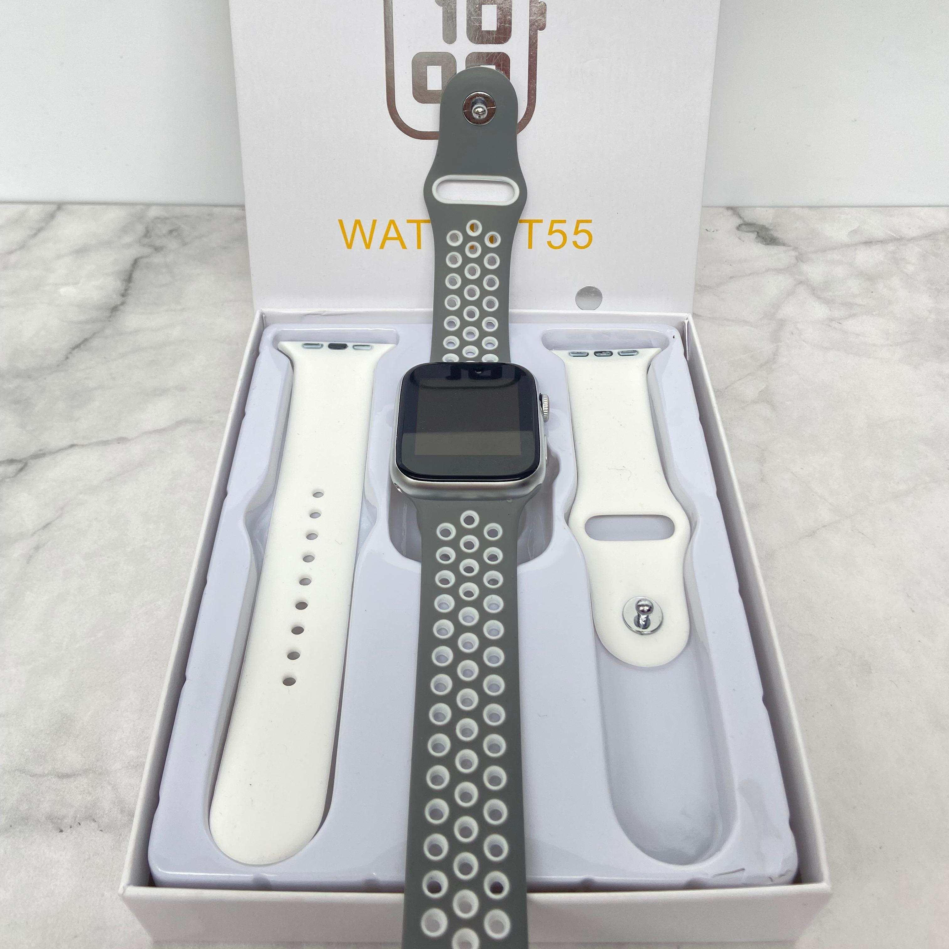 Jam tangan SMARTWATCH T55 &amp; T500 Double strap bisa telfon dan ganti wallpaper