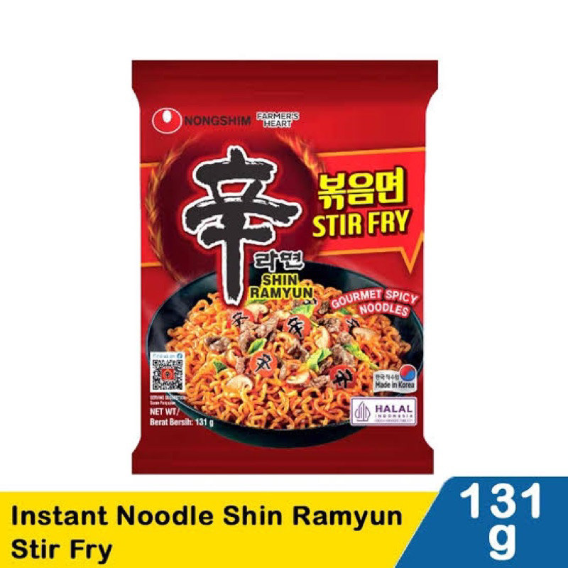 

Nongshim Shin Ramyun Stir Fry 131gr -Mie Goreng Korea