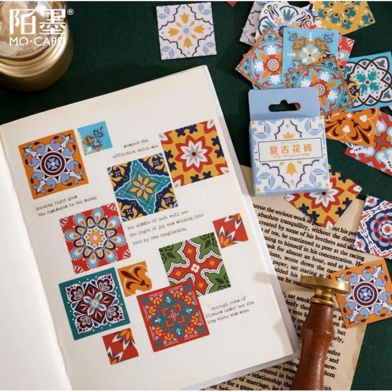 

Stiker motif pola ubin untuk bujo