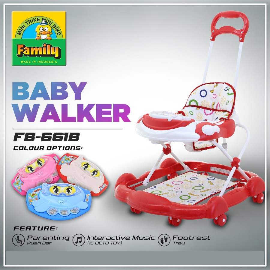 Baby Walker Family FB 661 B Roda Jalan Bayi