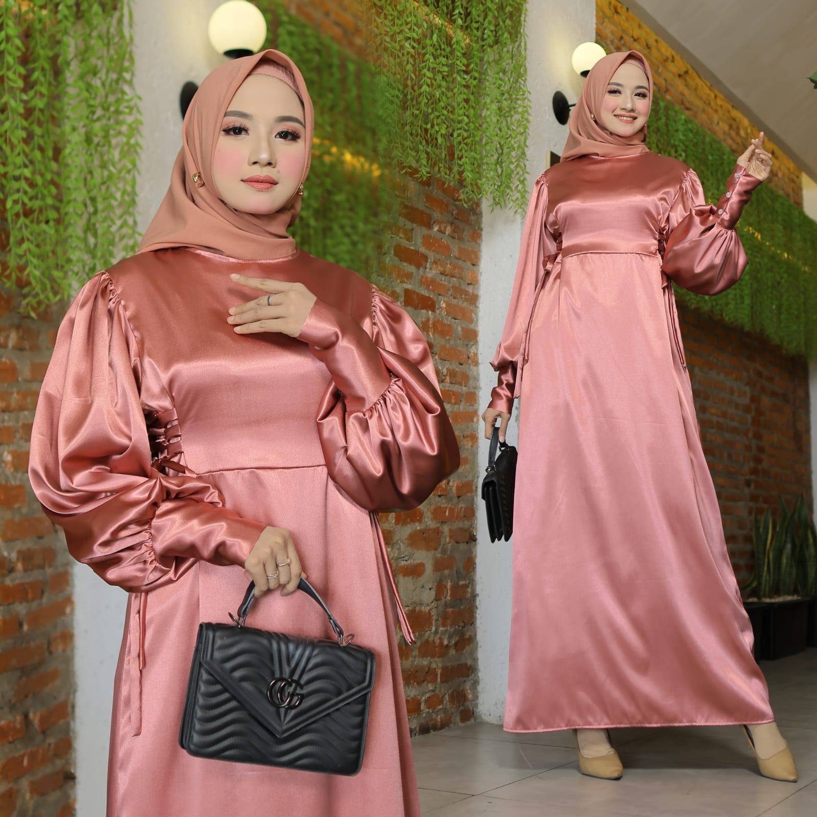 PCS MAXY RENATA YAMAHA GLOSSY FASHION BUSANA MUSLIM WANITA DRESS GAMIS MAXI MS