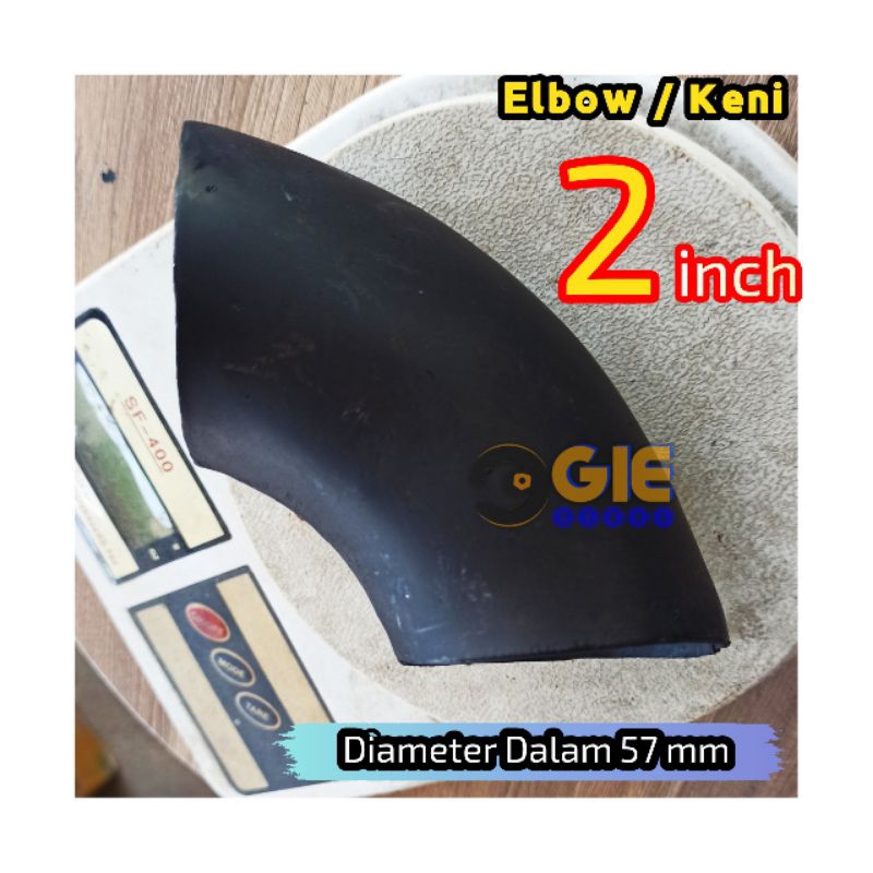 Elbow Keni Elbo Pipa Besi 2 inch in Ornamen Pagar dan Tralis besi tempa