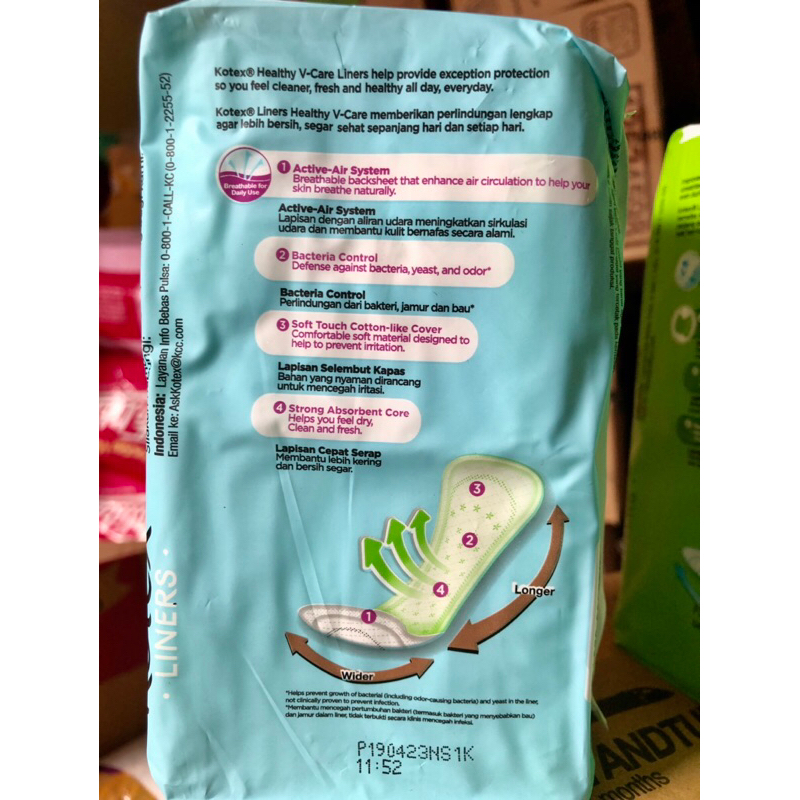 KOTEX LINERS 32 Pantyliners