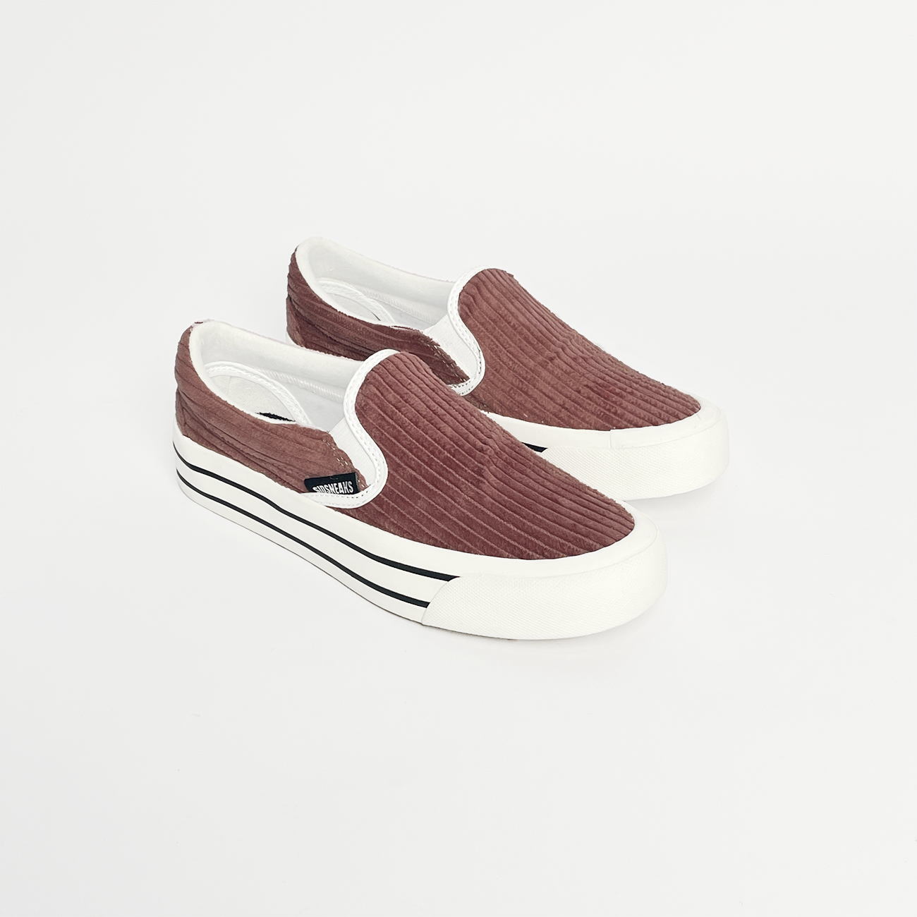 SIDSNEAKS - Sepatu Slip On Exelas Corduroy Rose