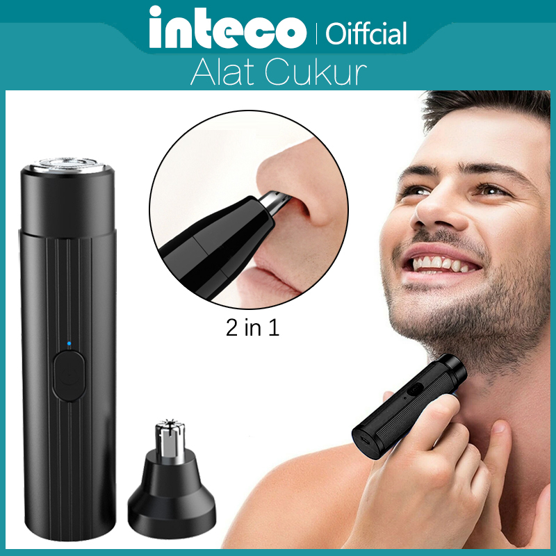 Alat Cukur Elektrik Portable Mini Cukur Kumis Jenggot Bulu ketiak Nose Hair Trimmer Recharge