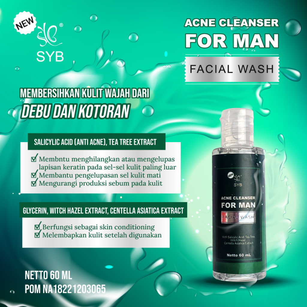 MFI - SYB FORTE SKINCARE FOR MAN SERIES | FACE SPRAY | FACE SERUM | FACE TONER | FACIAL WASH