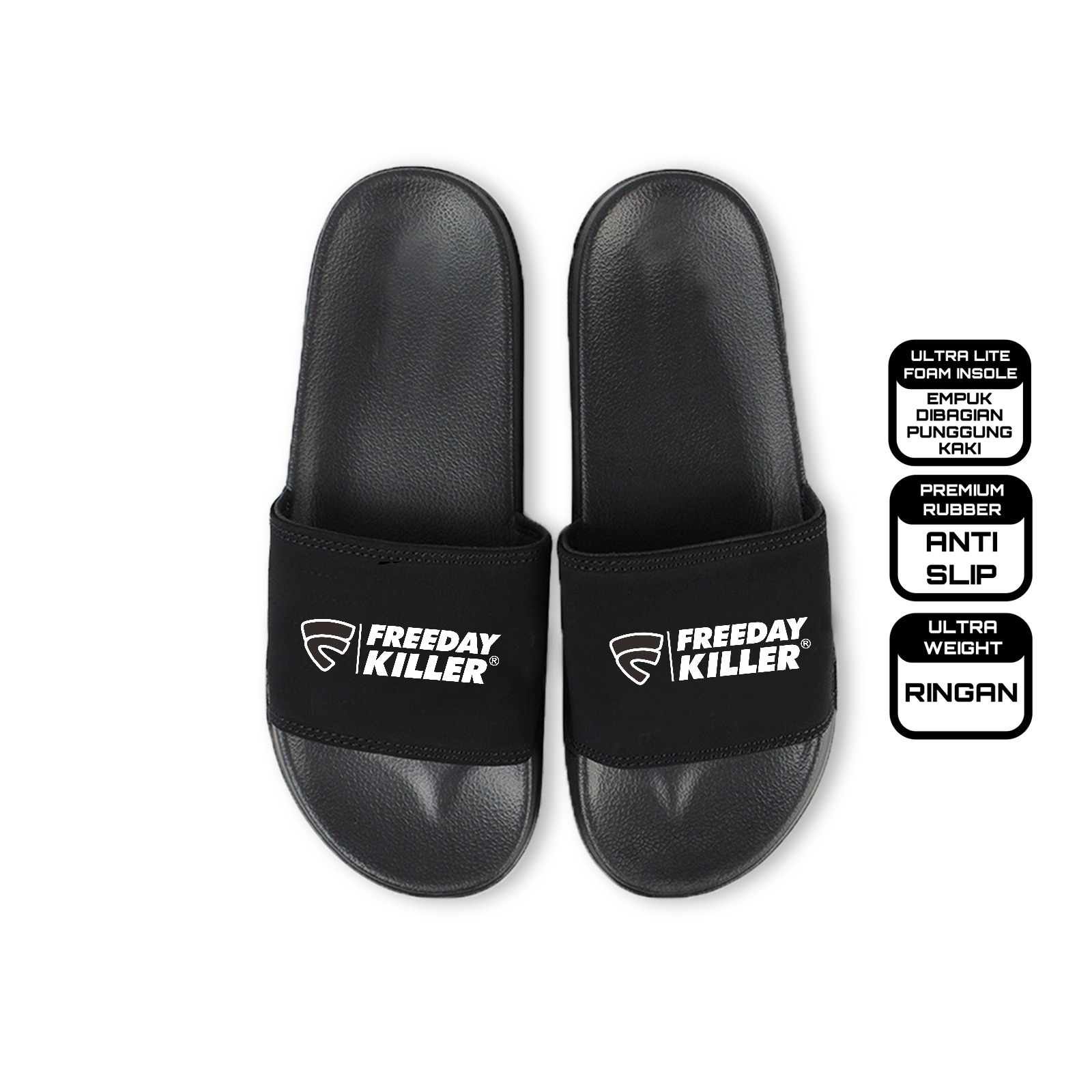 SANDAL SLOP FRIDAY KILLER SANDAL SLIDE TERBARU  SANDAL SLOP TANPA LEM ANTI AIR SENDAL SLOP PRIA